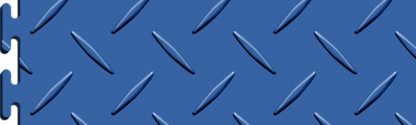 Blue Diamond Plate Tile Case - Sample Detail