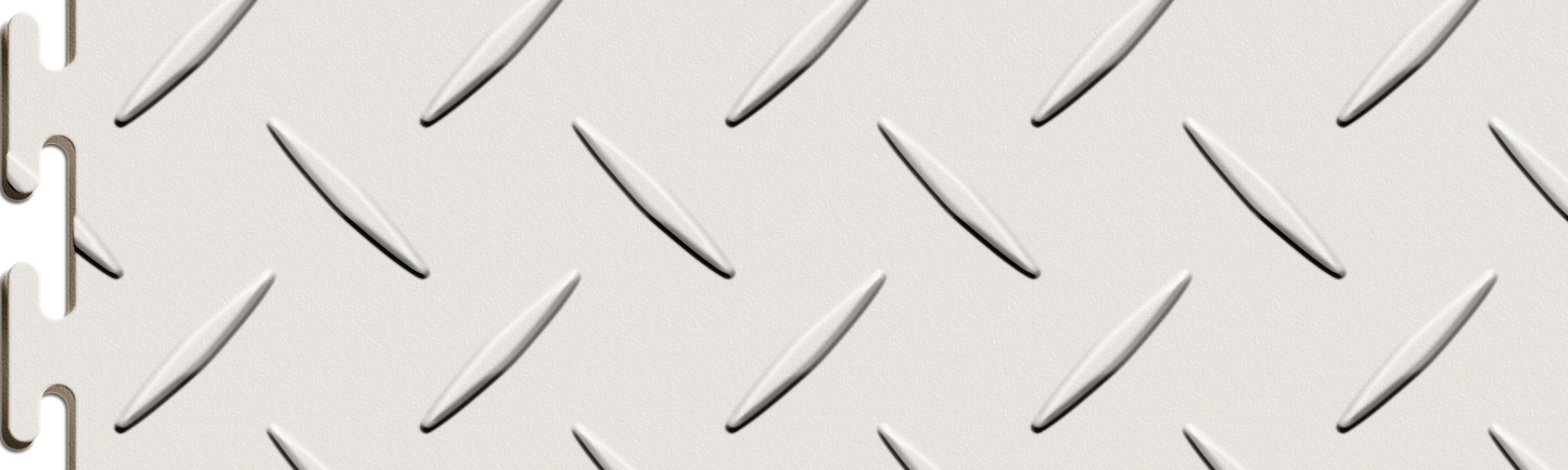 White Diamond Plate Tile Case - Sample Detail