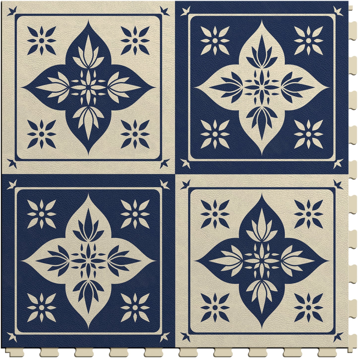 Blue Lotus Luxury Tile Case - Default Title (Main Product View)