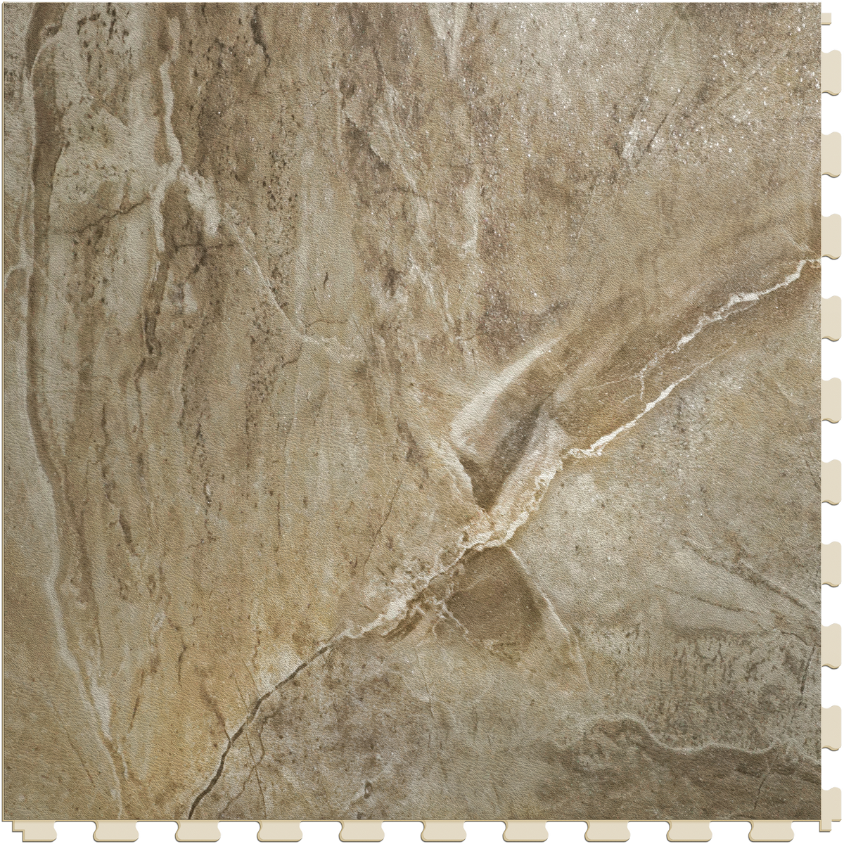 Canyon Stone stone-look hidden interlocking vinyl floor tile