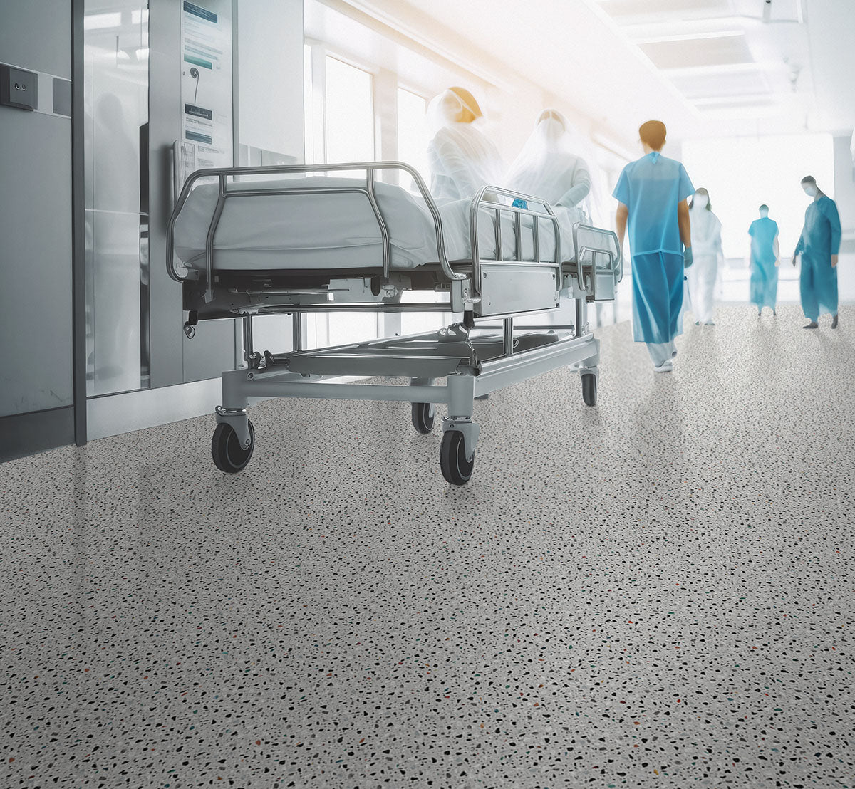 Terrazzo Light Gray Luxury Tile Case - Sample Detail