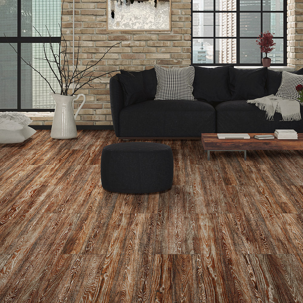 Closeout Vintage Rusted Oak Luxury Vinyl Tile Mixed Batches (Detail Image 2)