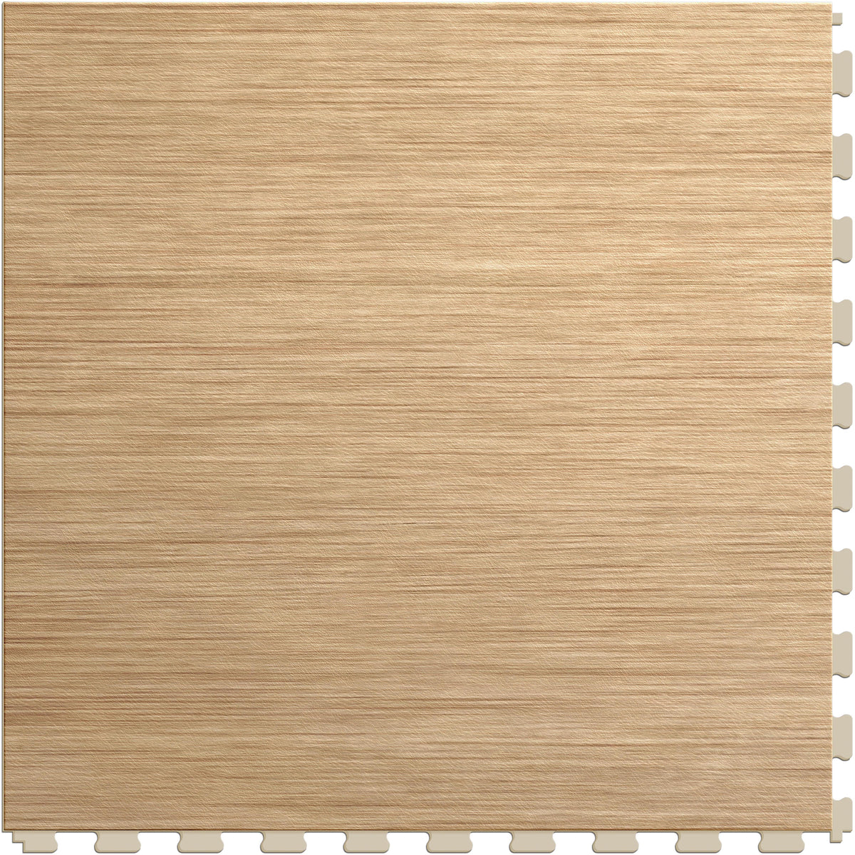 Hickory wood-look hidden interlocking vinyl floor tile