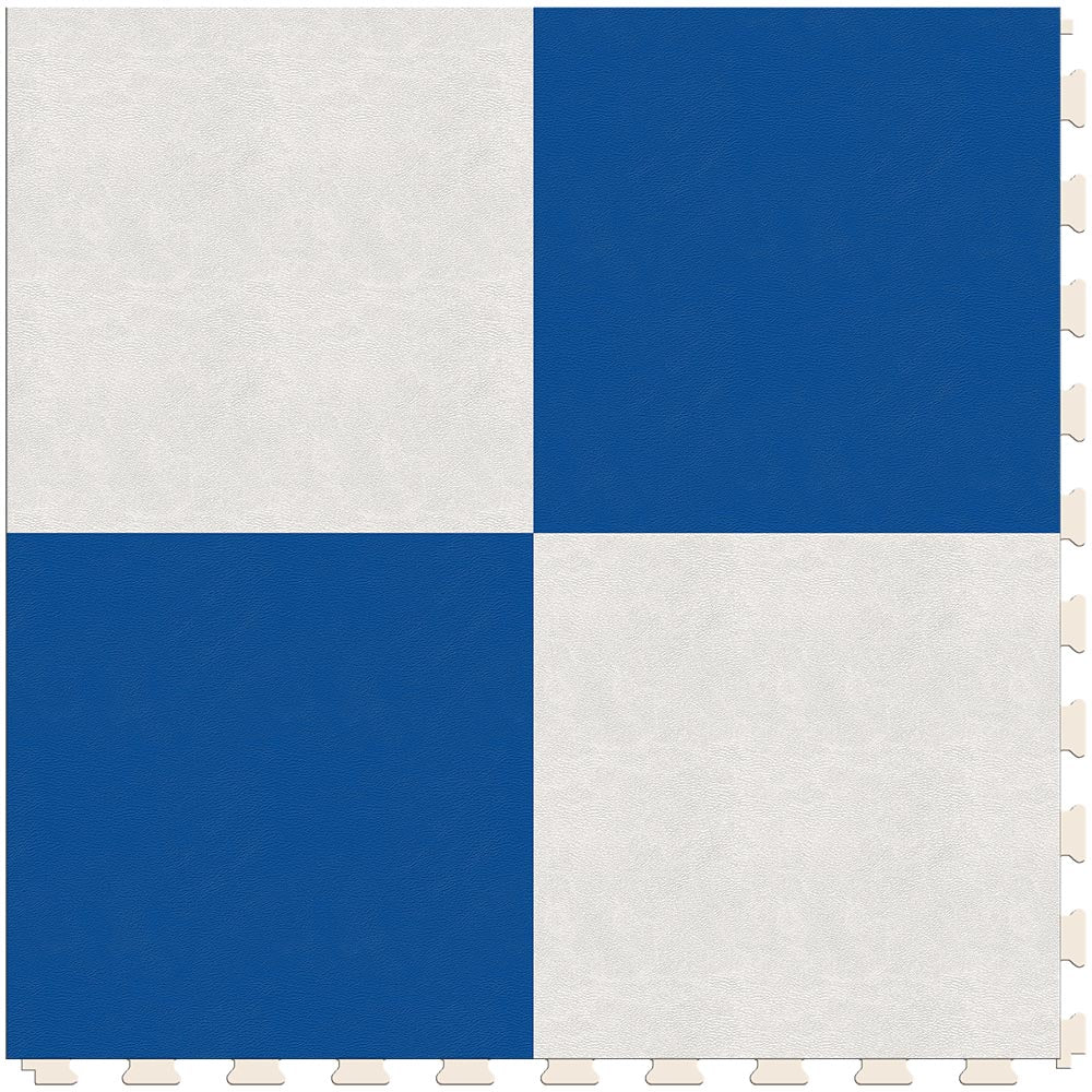 White & Blue Luxury Tile Case - Default Title (Main Product View)