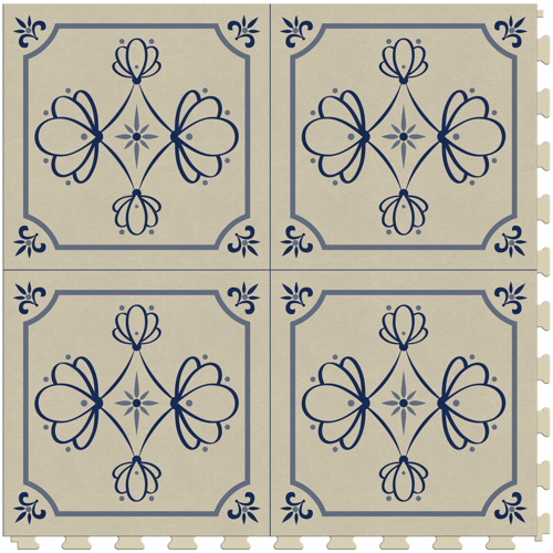 Azulejo Blue Luxury Tile Case - Sample Detail