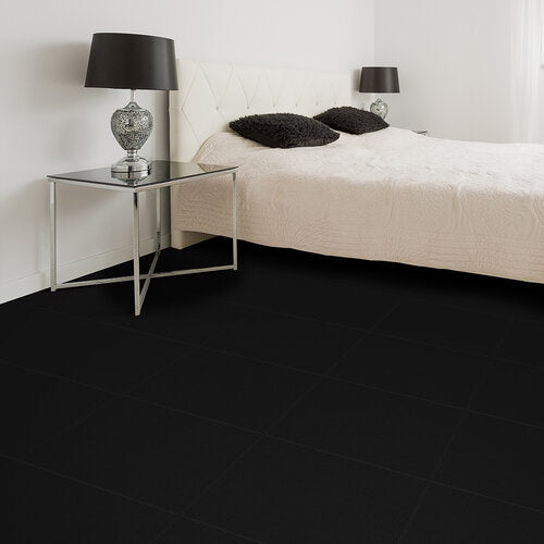 Black Leather Tile Case - Sample Detail