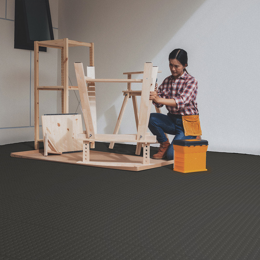 Dark Gray Coin Tile Case