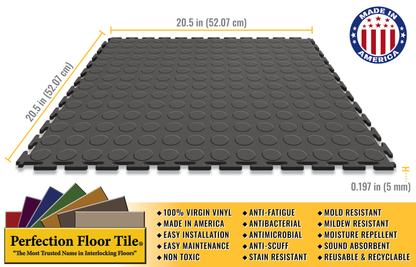 Dark Gray Coin Tile Case