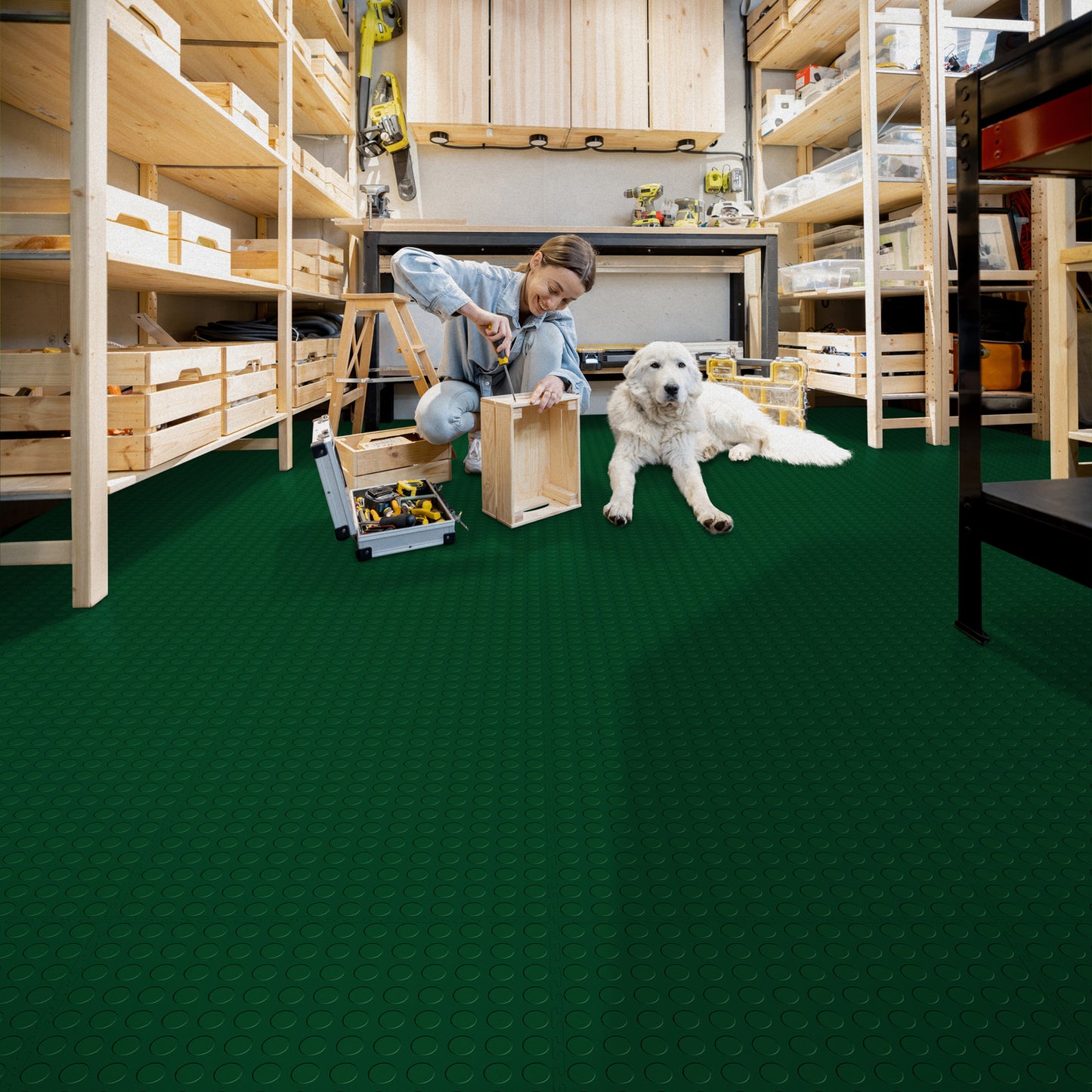 Green Coin Tile Case