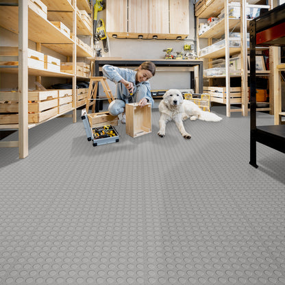 Light Gray Coin Tile Case