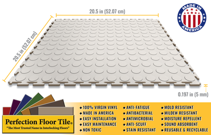 White Coin Tile Case