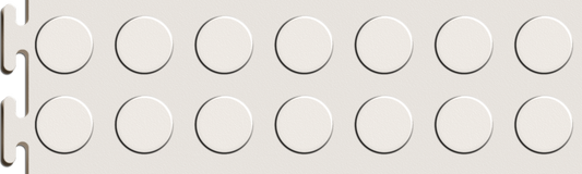 White Coin Tile Sample