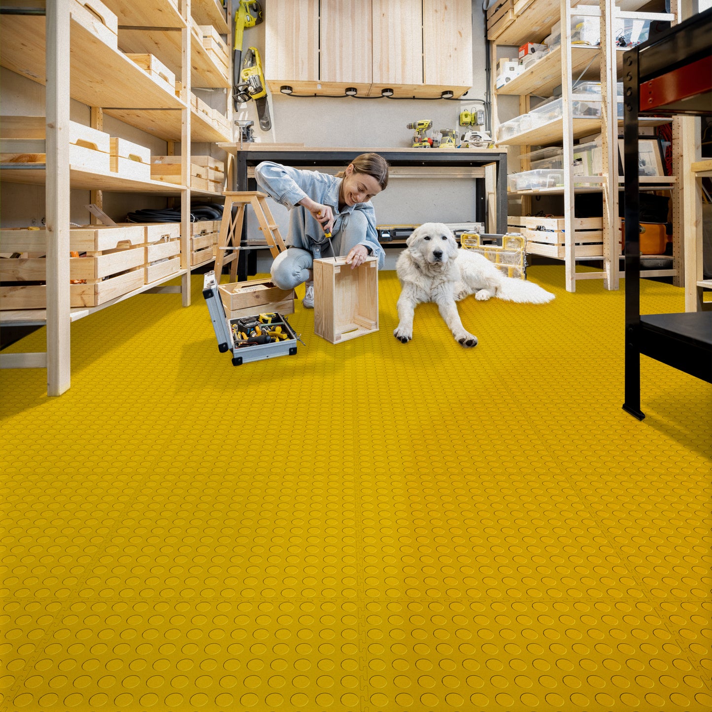 Yellow Coin Tile Case