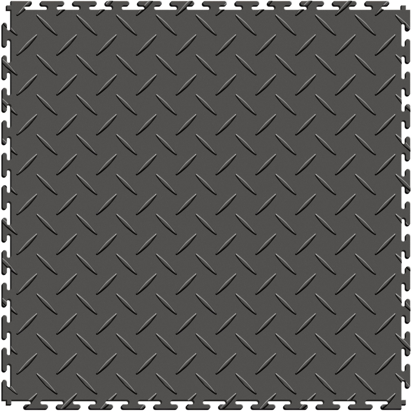 Dark Gray Diamond Plate Tile Case