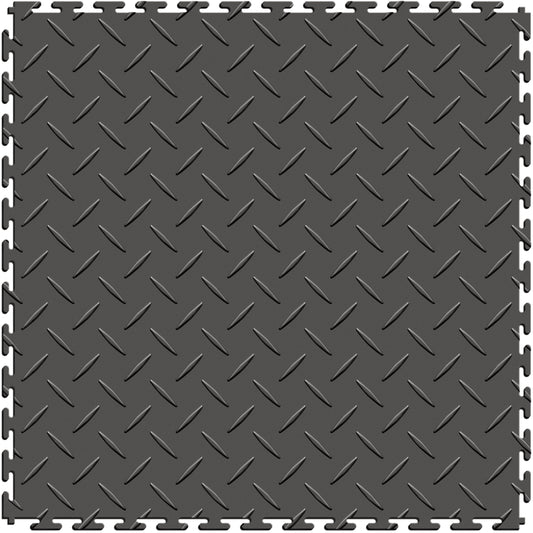 Dark Gray Diamond Plate Tile Case
