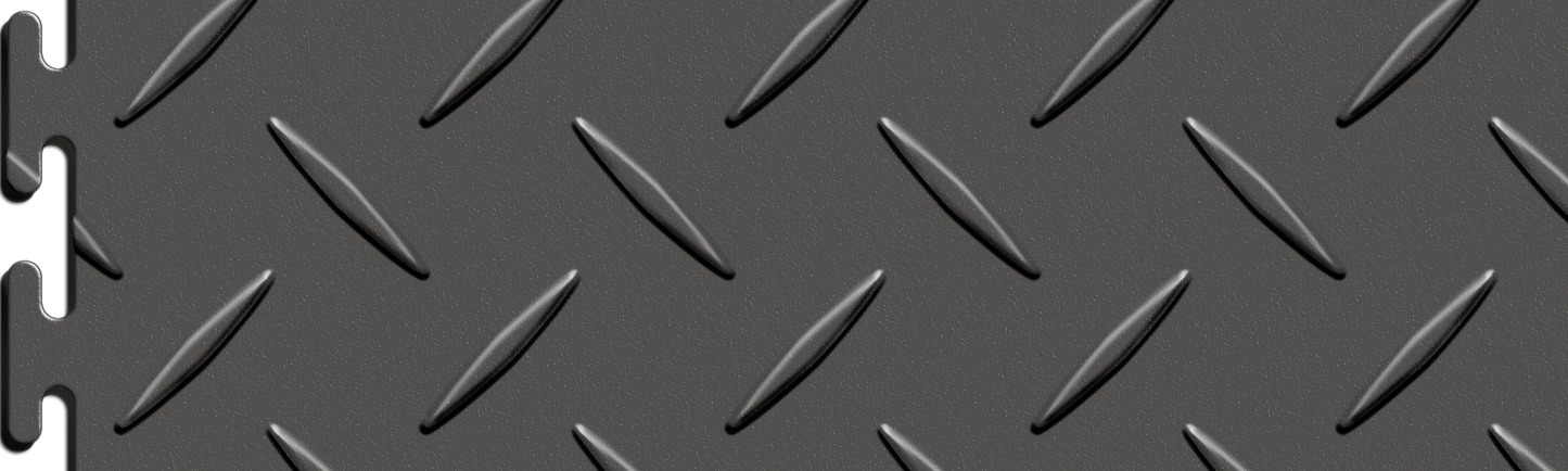 Dark Gray Diamond Plate Tile Case - Sample Detail
