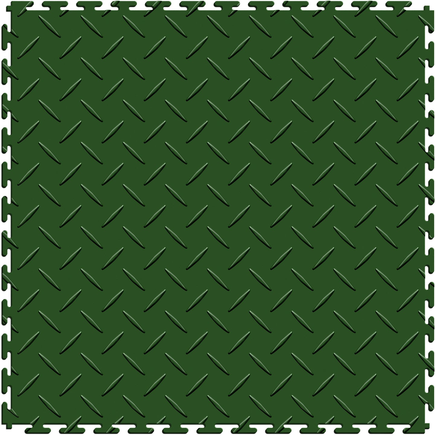 Green Diamond Plate Tile Case