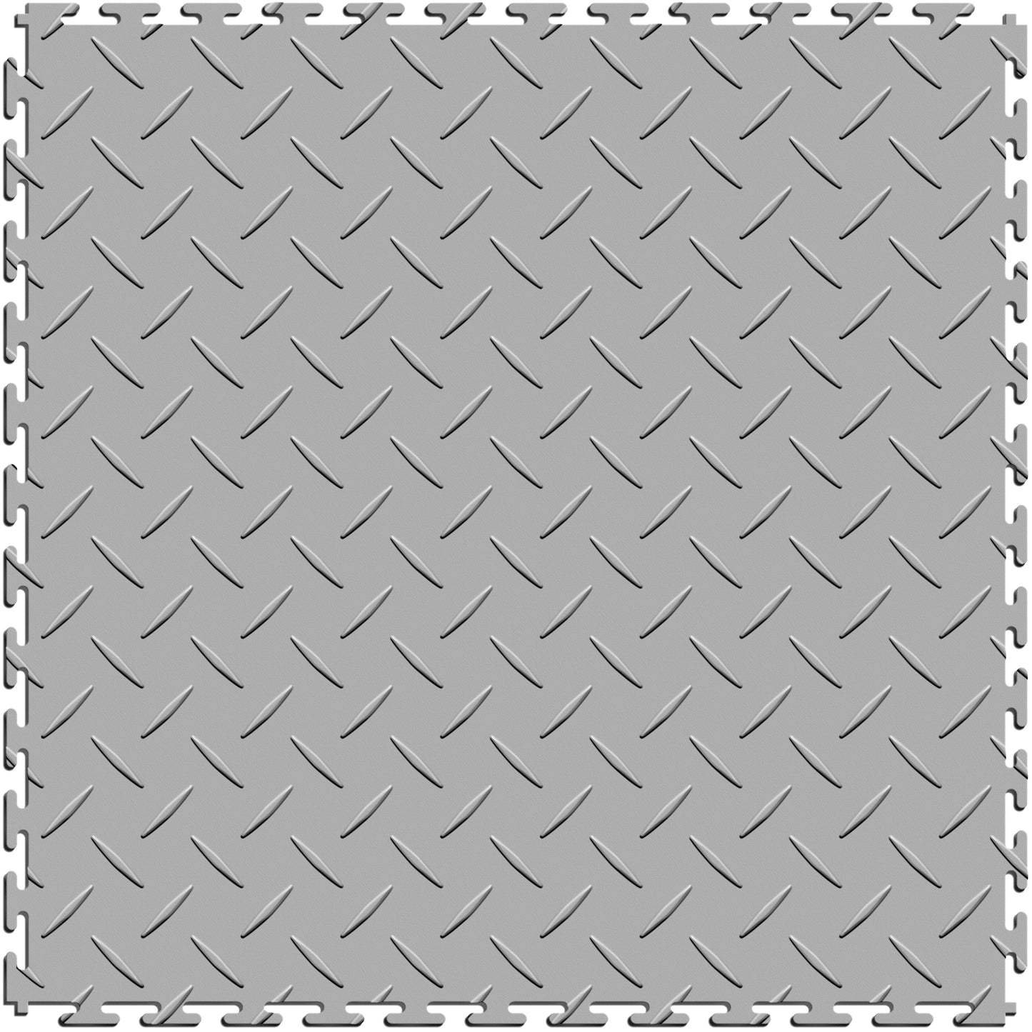 Light Gray Diamond Plate Tile Case