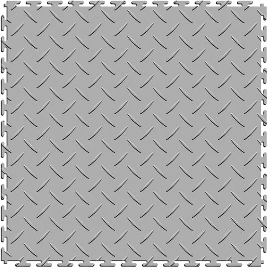 Light Gray Diamond Plate Tile Case