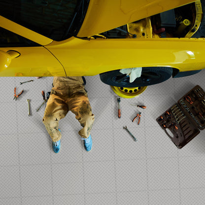 Light Gray Diamond Plate Tile Case