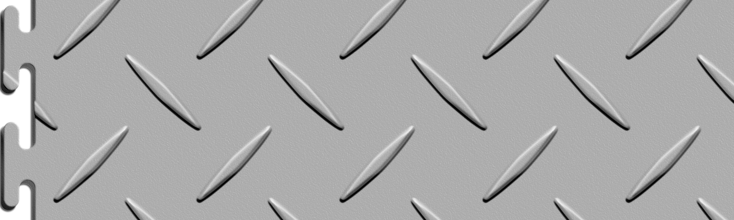 Light Gray Diamond Plate Tile Case - Sample Detail