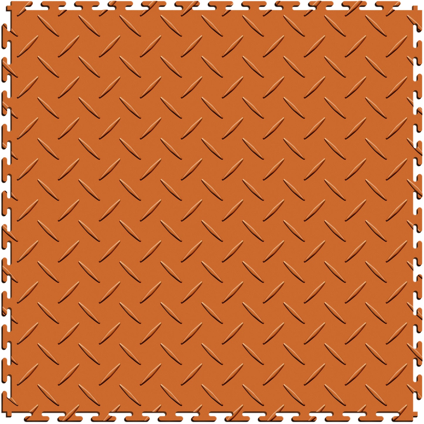 Orange Diamond Plate Tile Case