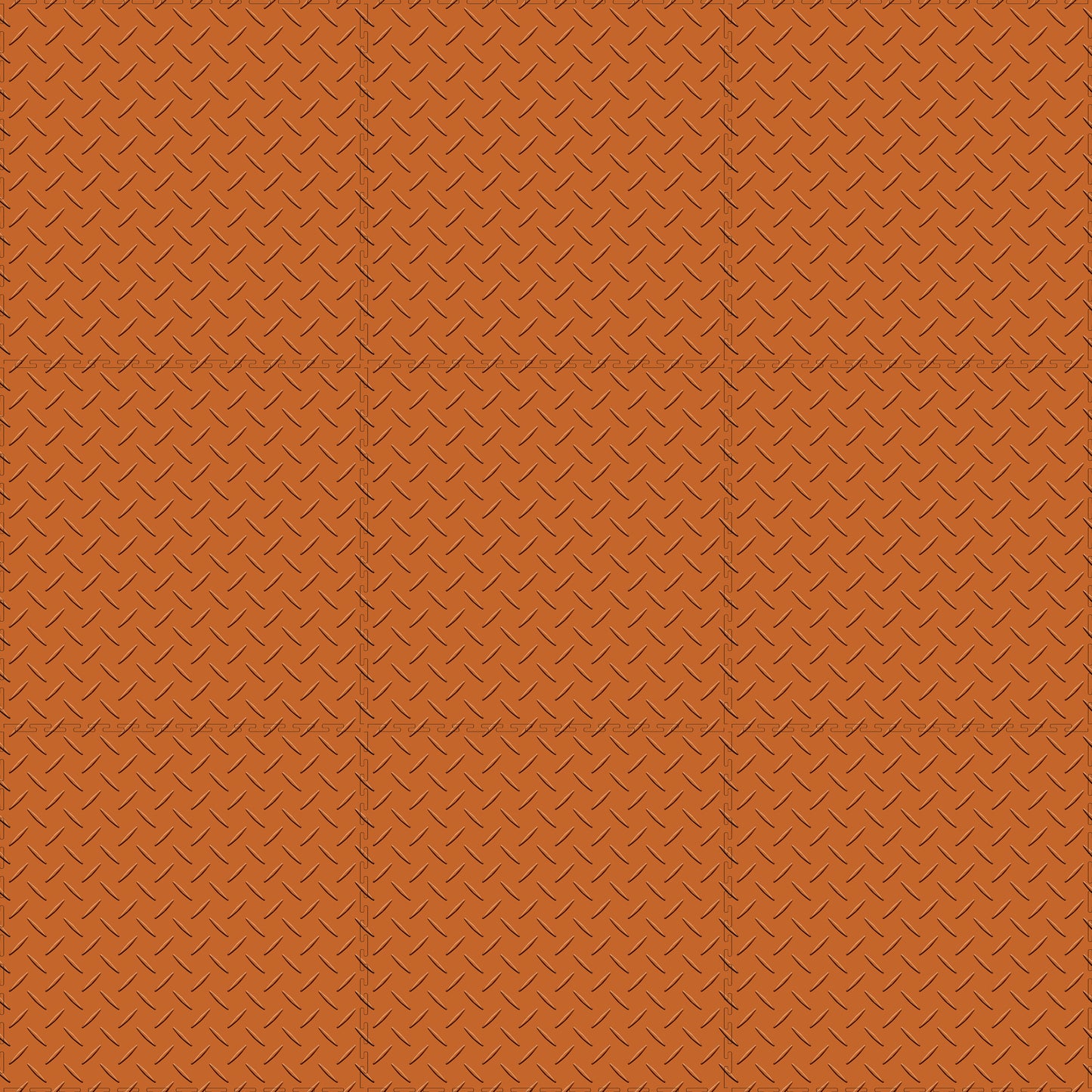 Orange Diamond Plate Tile Case