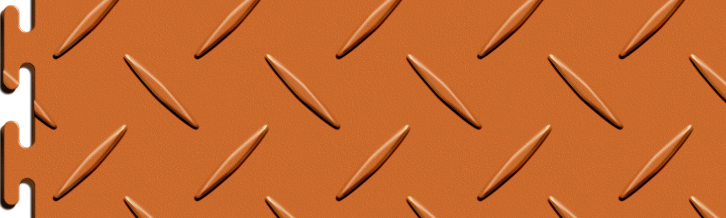 Orange Diamond Plate Tile Case - Sample Detail