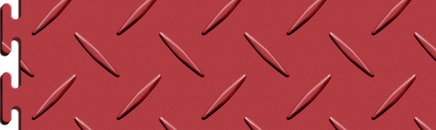 Red Diamond Plate Tile Case - Sample Detail
