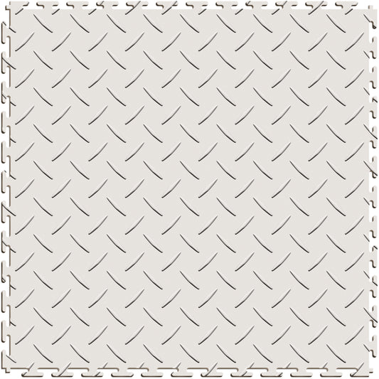 White Diamond Plate Tile Case