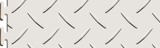 White Diamond Plate Tile Sample