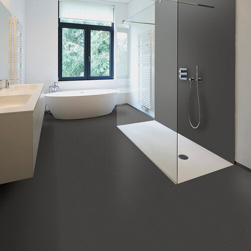 Dark Gray Leather Tile Case - Sample Detail