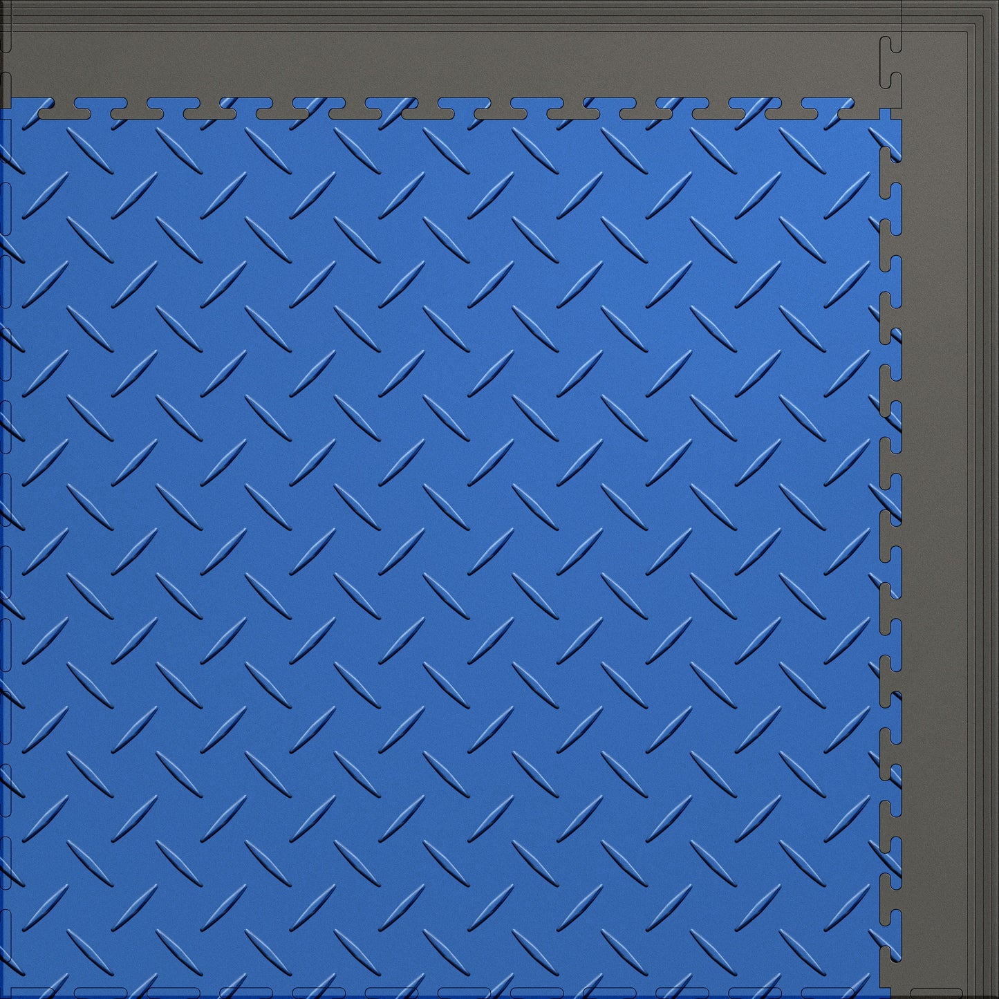 Large Color Diamond Plate Gym & Floor Mat 5x4 (20 Tiles 64.65 sq. ft.)