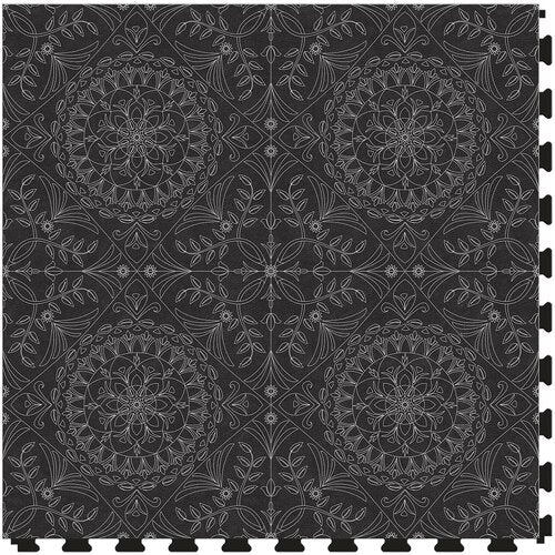 Medallion Black Luxury Tile Case - Sample Detail
