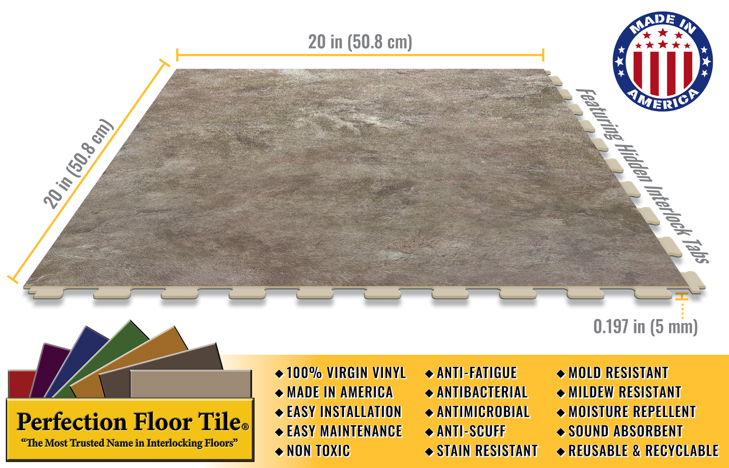 Atlantic Slate Luxury Tile Case