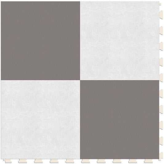 Silver & White Luxury Tile Case - Full Case (Main Product View)