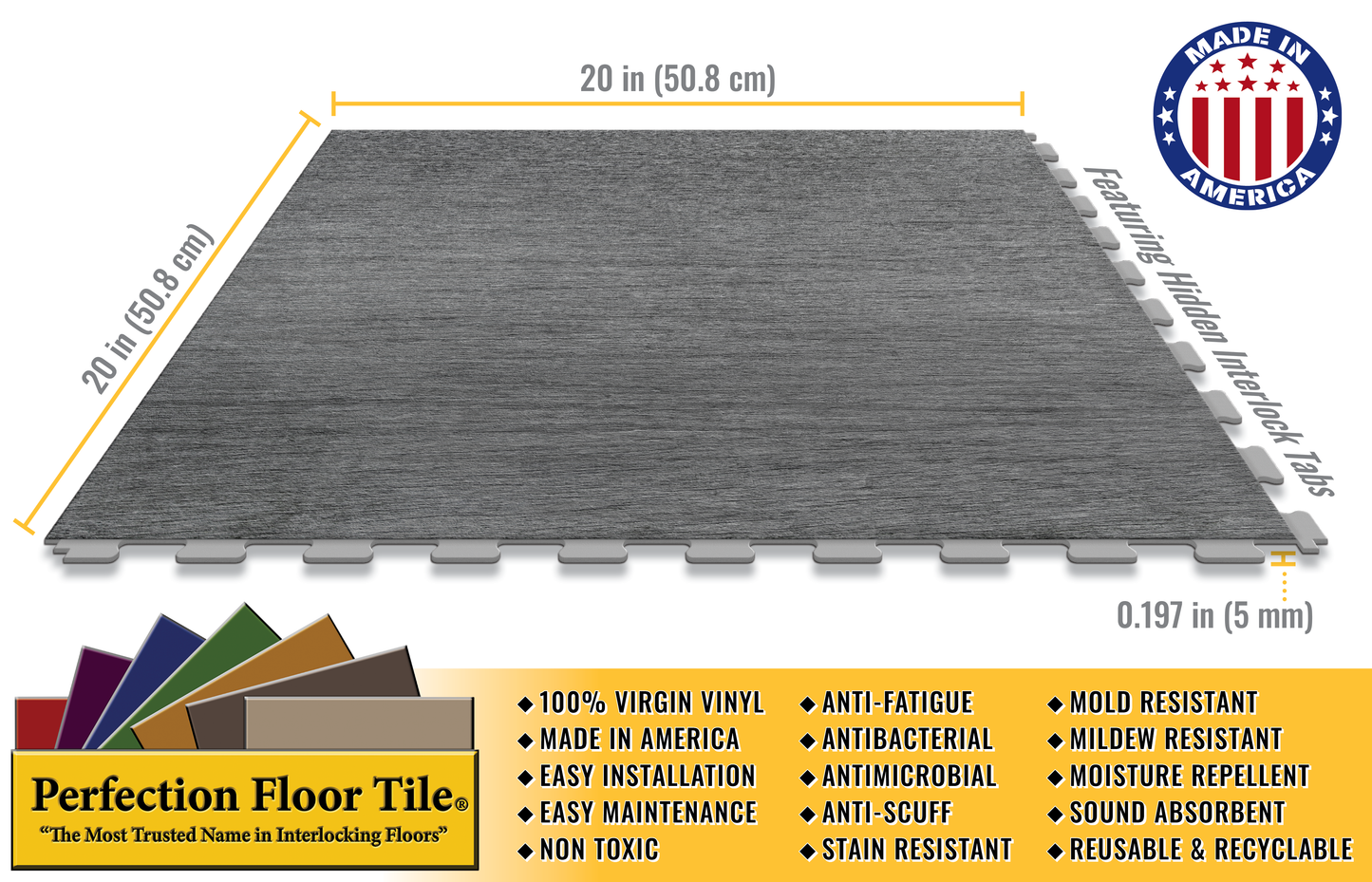 Driftwood Luxury Tile Case