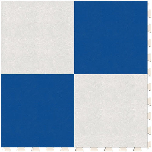 White & Blue Luxury Tile Case - Default Title (Main Product View)