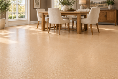 Ostrich Leather Hidden Interlocking Vinyl Floor Tile