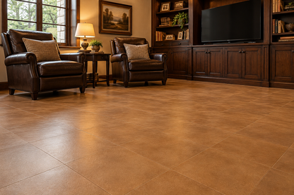 Rawhide Leather Hidden Interlocking Floor Tile